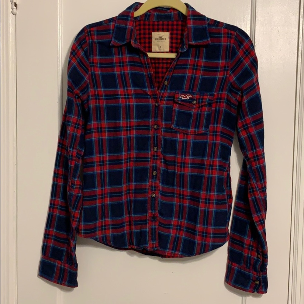 Hollister plaid button up